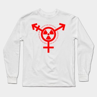 Trans Radiation (Alternate) - "Age of Sin" - Red Long Sleeve T-Shirt